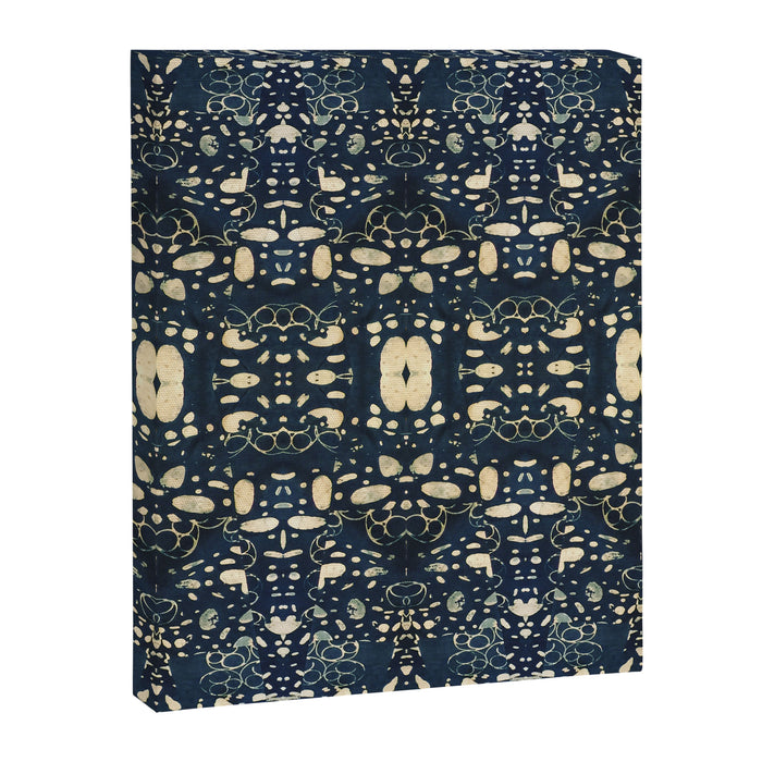 Dark Indigo Batik Canvas Print Gallery Image 1