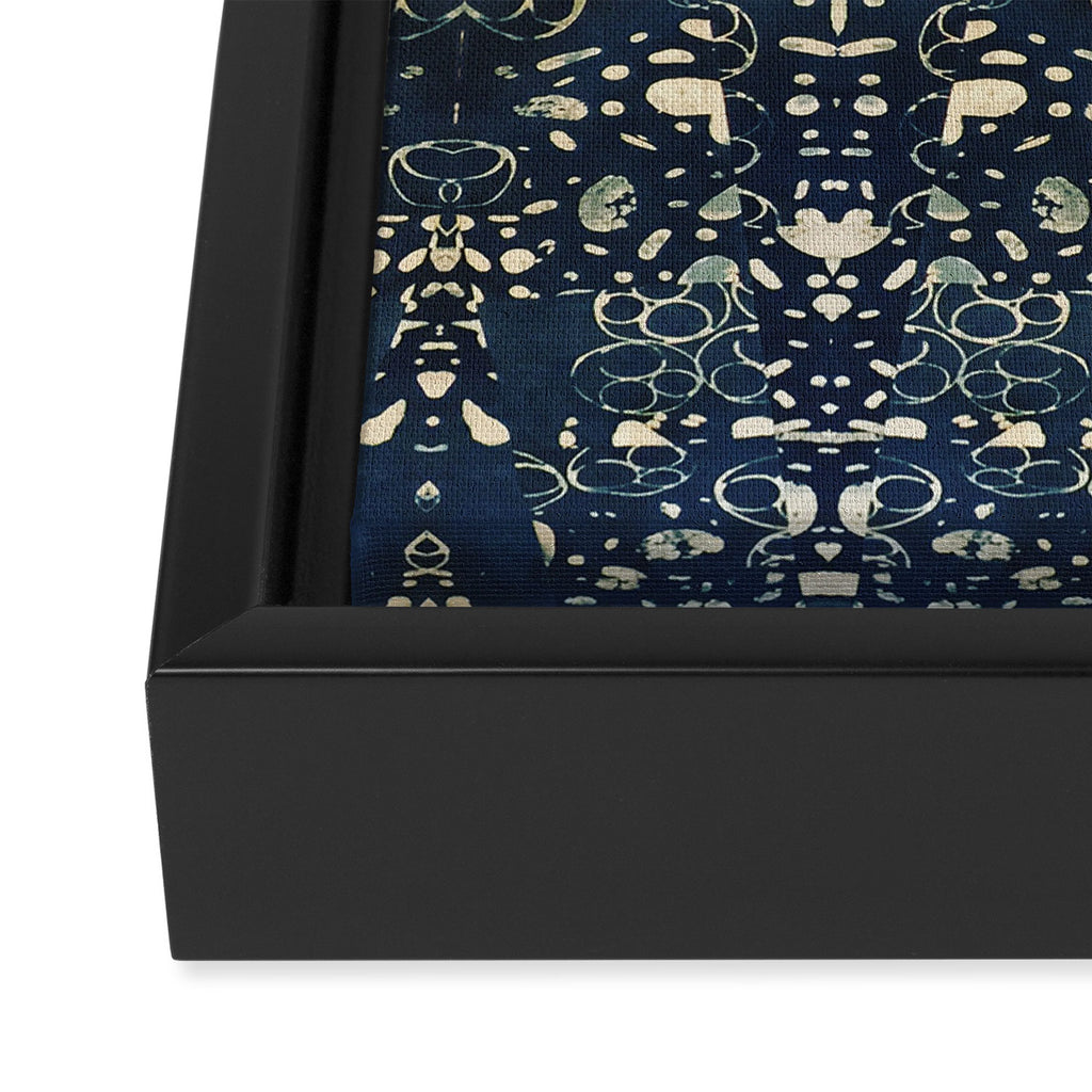 Dark Indigo Batik Framed Canvas Print Gallery Image 3