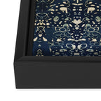 Dark Indigo Batik Framed Canvas Print Gallery Image 3