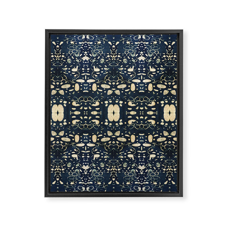 Dark Indigo Batik Framed Canvas Print Gallery Image 8
