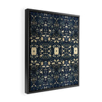 Dark Indigo Batik Framed Canvas Print Gallery Image 2