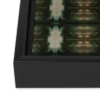 Emerald Shibori Framed Canvas Print Gallery Image 3