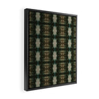 Emerald Shibori Framed Canvas Print Gallery Image 2