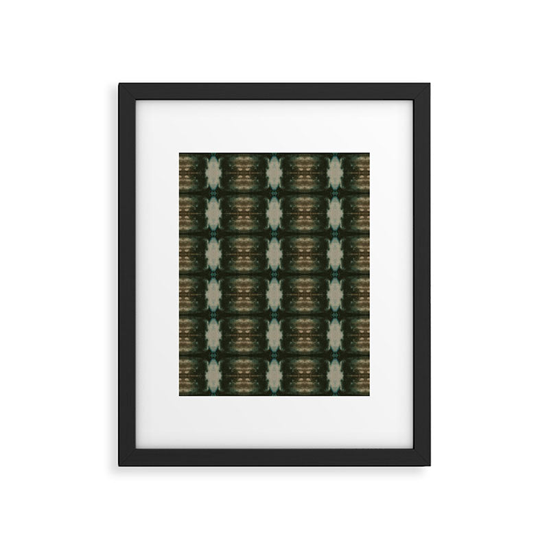 Emerald Shibori Framed Art Print Gallery Image 6