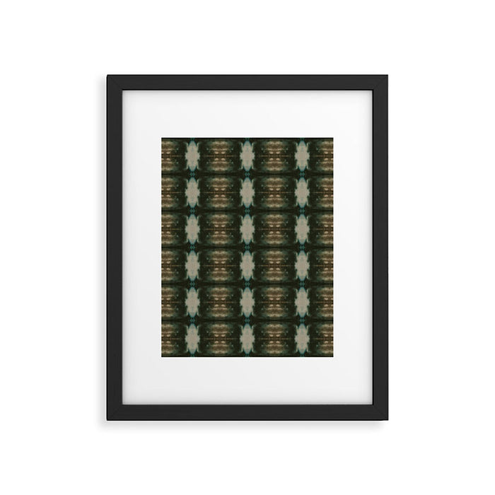 Emerald Shibori Framed Art Print Gallery Image 1