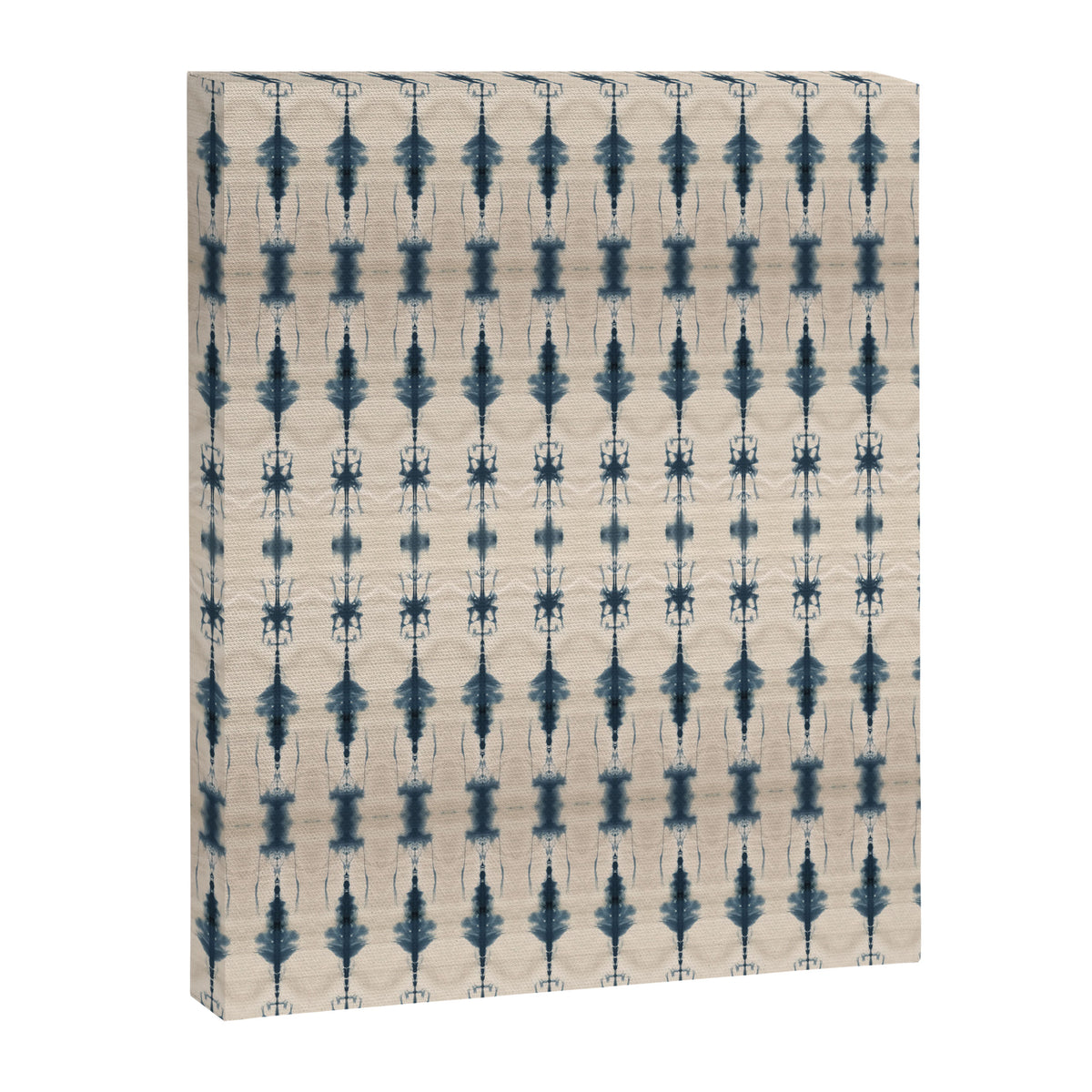 Indigo and Cream Shibori Canvas Print Gallery Image 8