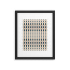 Indigo and Cream Shibori Framed Art Print Gallery Image 6
