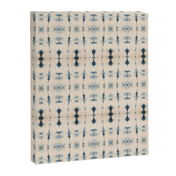 Light Indigo Shibori Canvas Print Gallery Image 1