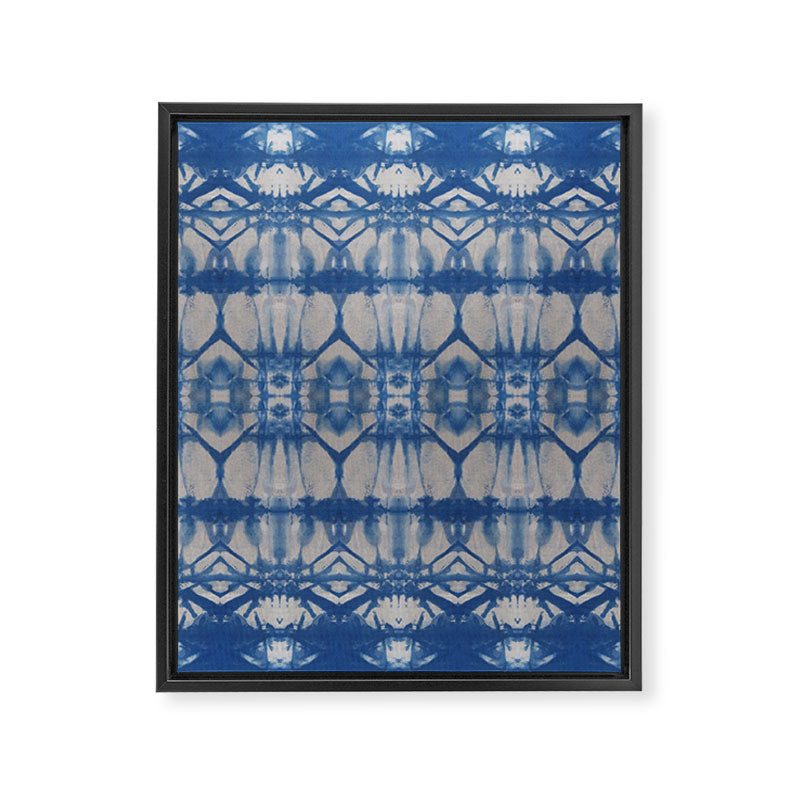 Natural Shibori Flowers Framed Canvas Print Gallery Image 8