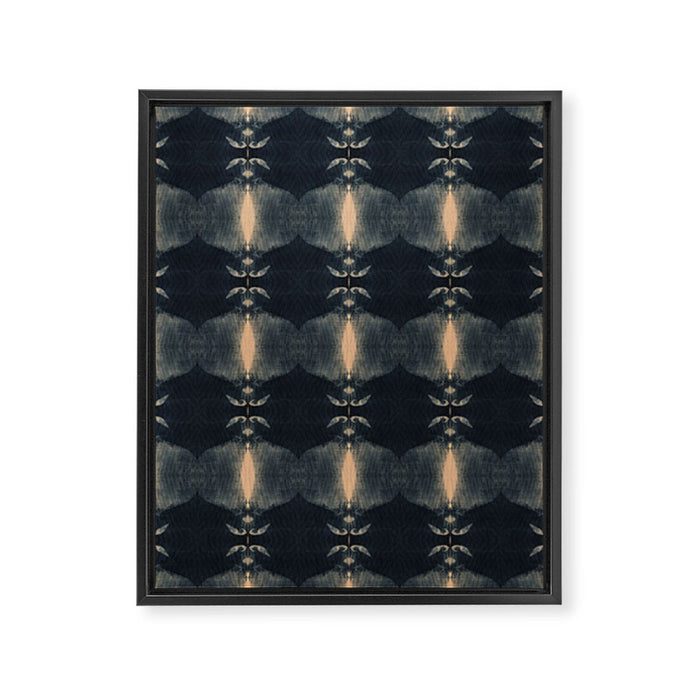 Pomegranate Shibori Framed Canvas Print Gallery Image 1