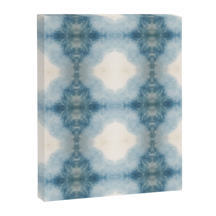 Shades of Light Blue Shibori Canvas Print Gallery Image 1