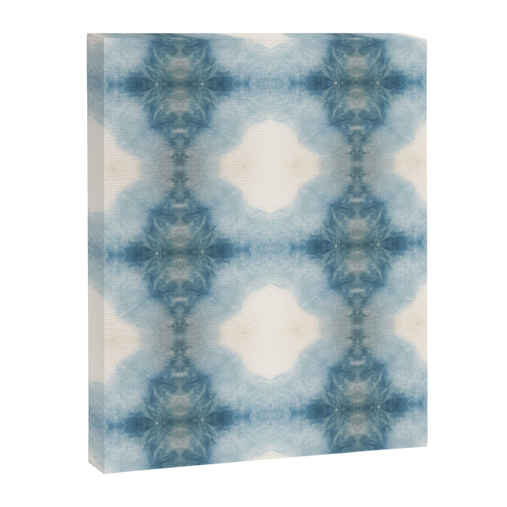Shades of Light Blue Shibori Canvas Print Gallery Image 8