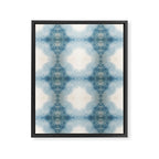 Shades of Light Blue Shibori Framed Canvas Print Gallery Image 8