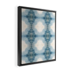 Shades of Light Blue Shibori Framed Canvas Print Gallery Image 2