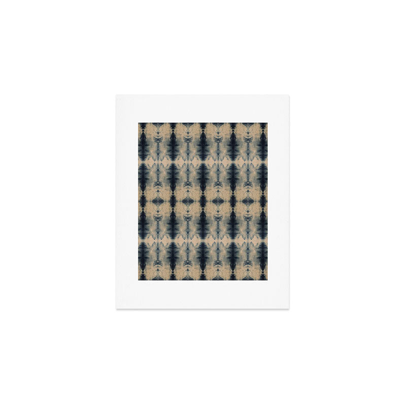Shibori Linen Flax Art Print Gallery Image 1