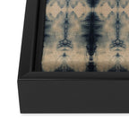 Shibori Linen Flax Framed Canvas Print Gallery Image 3