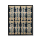Shibori Linen Flax Framed Canvas Print Gallery Image 8