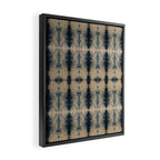 Shibori Linen Flax Framed Canvas Print Gallery Image 2