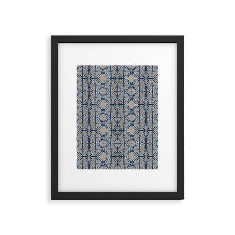 Shibori Mirror Framed Art Print Gallery Image 6