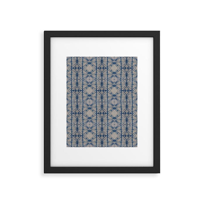 Shibori Mirror Framed Art Print Gallery Image 1