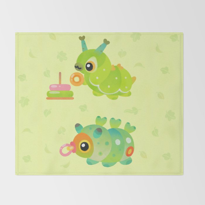 Baby Caterpillar Throw Blanket Gallery Image 2