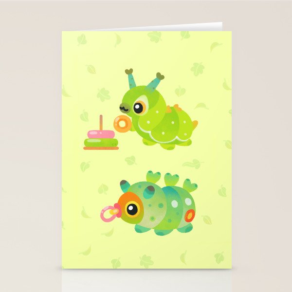 Baby Caterpillar Stationery Card Gallery Image 2