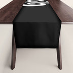 The Ampersand: B&W Edition Table Runner Gallery Image 1
