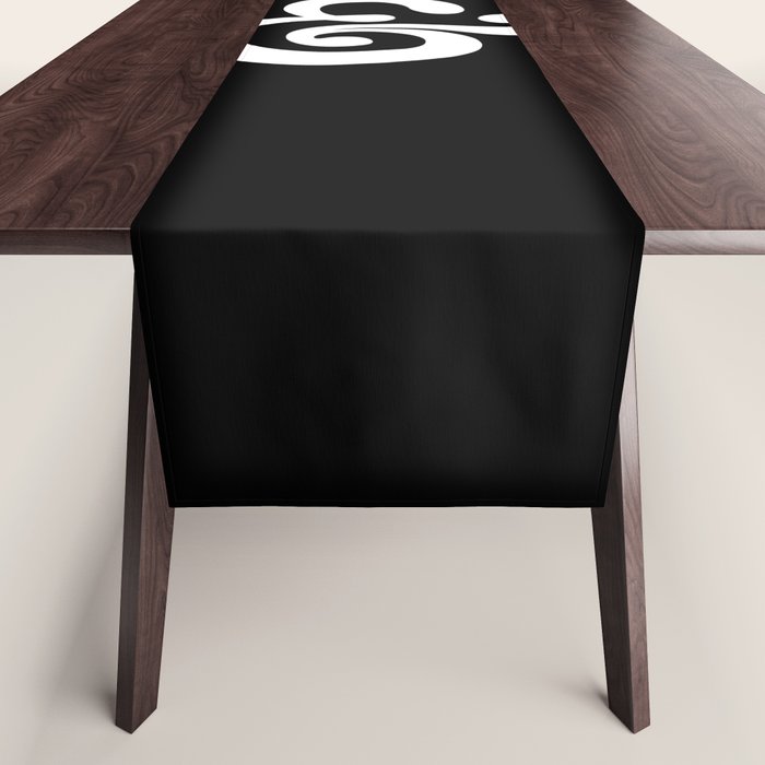 The Ampersand: B&W Edition Table Runner Gallery Image 1