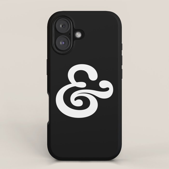 The Ampersand: B&W Edition iPhone Case Gallery Image 1