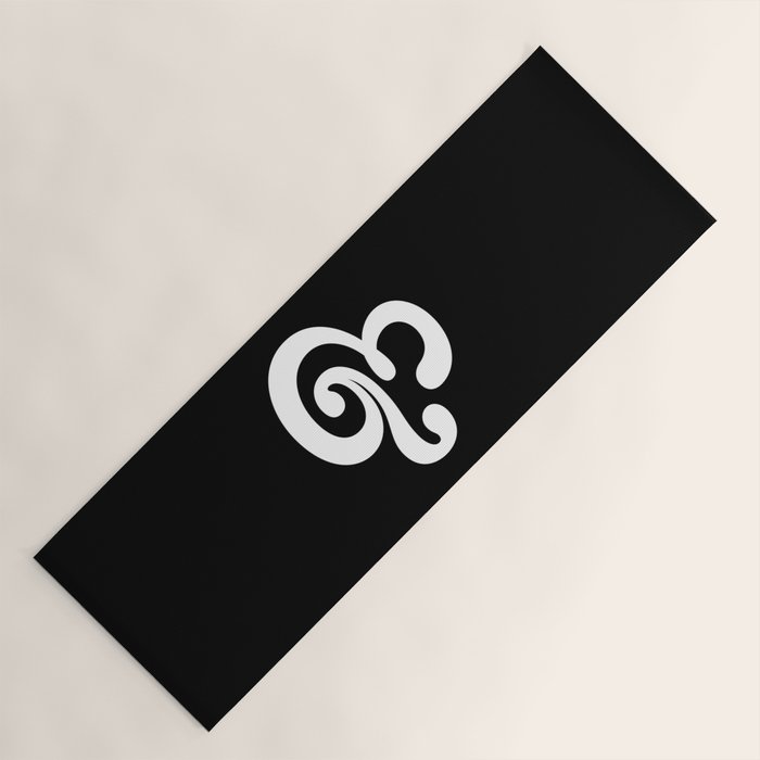 The Ampersand: B&W Edition Yoga Mat Gallery Image 1