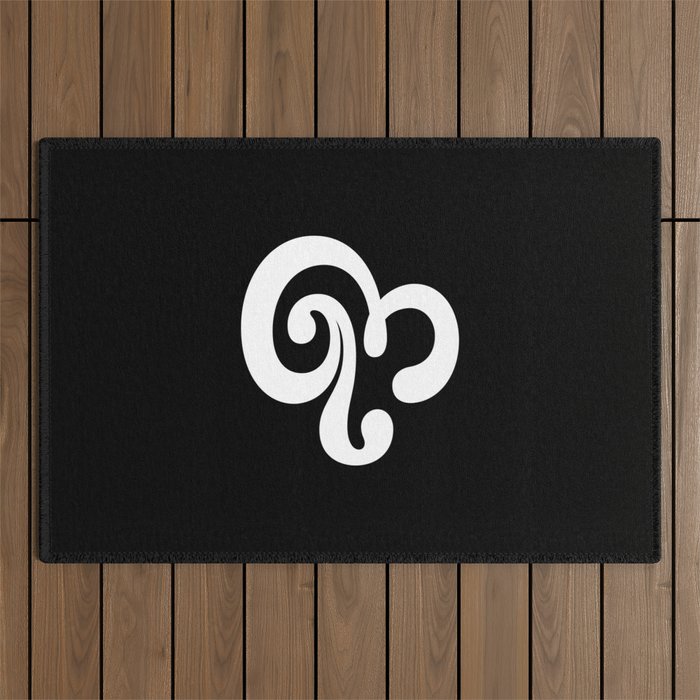 The Ampersand: B&W Edition Outdoor Rug Gallery Image 1