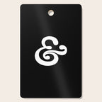 The Ampersand: B&W Edition Cutting Board Gallery Image 1
