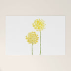 two abstract dandelions watercolor Welcome Mat Gallery Image 1