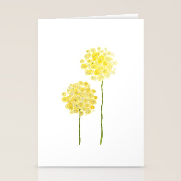 two abstract dandelions watercolor Stationery Card Gallery Image 2