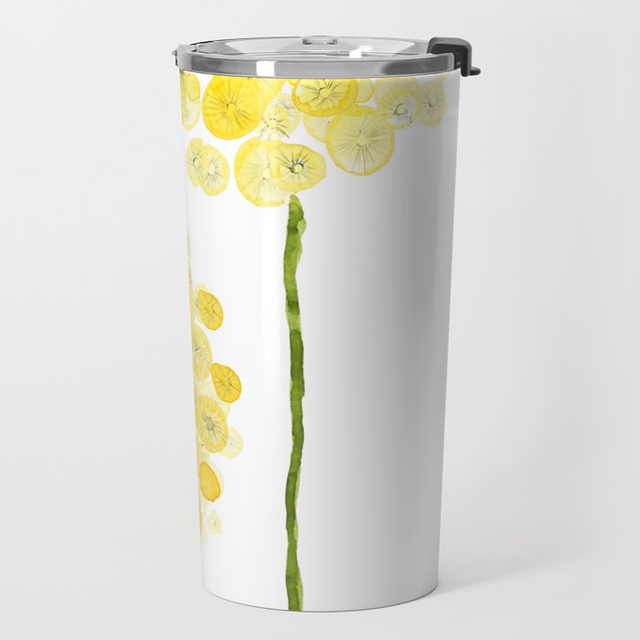 two abstract dandelions watercolor Travel Mug Gallery Image 2