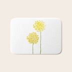 two abstract dandelions watercolor Bath Mat Gallery Image 1