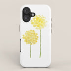 two abstract dandelions watercolor iPhone Case Gallery Image 1