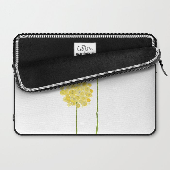 two abstract dandelions watercolor Laptop Sleeve Gallery Image 2