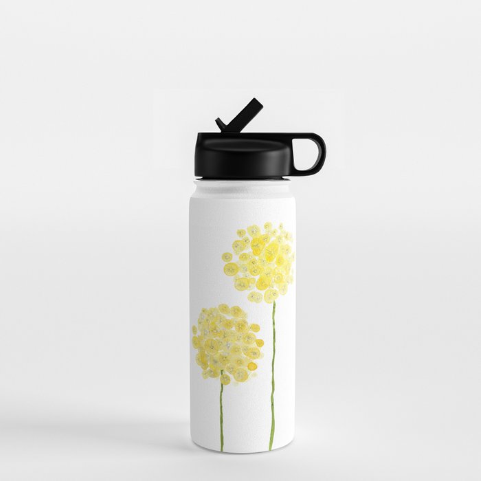 two abstract dandelions watercolor Water Bottle Gallery Image 1