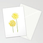 two abstract dandelions watercolor Stationery Card Gallery Image 2