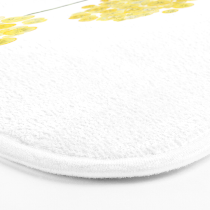 two abstract dandelions watercolor Bath Mat Gallery Image 3
