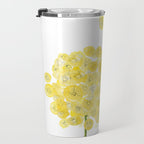 two abstract dandelions watercolor Travel Mug Gallery Image 3