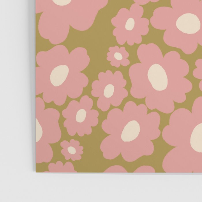 70âs Retro Floral  Poster Gallery Image 3