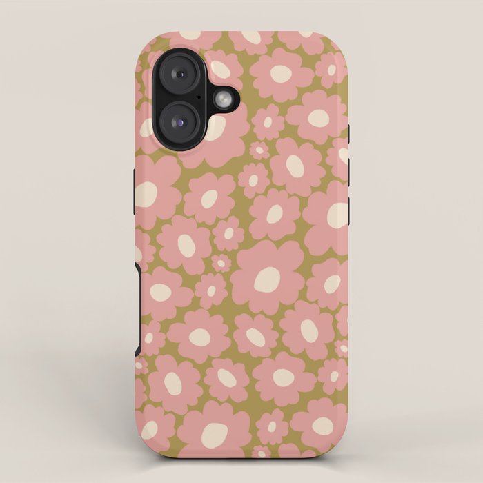 70âs Retro Floral  iPhone Case Gallery Image 1