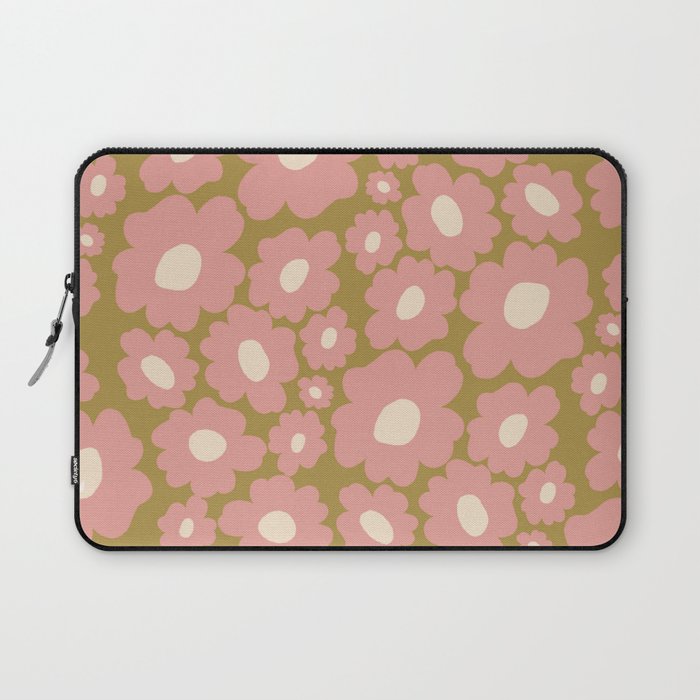 70âs Retro Floral  Laptop Sleeve Gallery Image 1