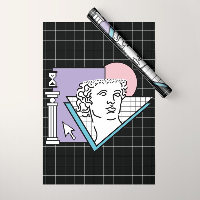 Apollo Vaporwave / greek god Wrapping Paper Gallery Image 1