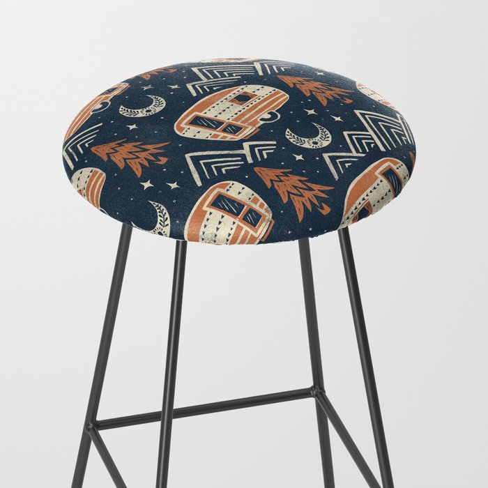 Little Camper - midnight and copper  Stool Gallery Image 2