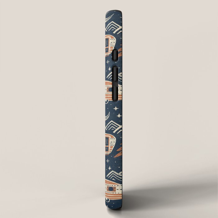 Little Camper - midnight and copper  iPhone Case Gallery Image 2