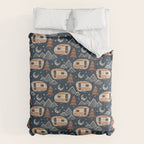 Little Camper - midnight and copper  Comforter Gallery Image 6