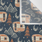 Little Camper - midnight and copper  Wall Tapestry Gallery Image 3